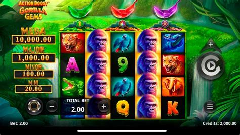 Action Boost Gorilla Gems Slot Grátis