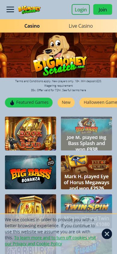 Bigmoneyscratch casino review