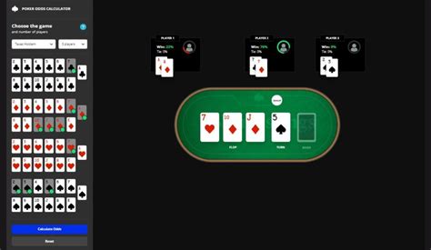 De odds de poker calculadora online gratis