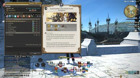 Dever de roleta ffxiv de baixo nível