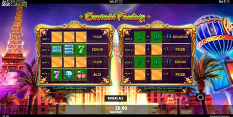 Emerald Fantasy Scratchcard betsul