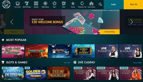 Grosvenor casino aposta minima