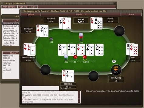 Jeu de poker en ligne sans telechargement