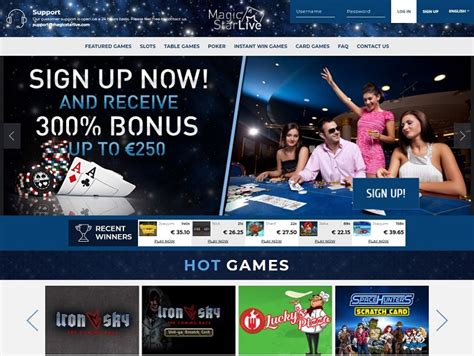 Magic star live casino login