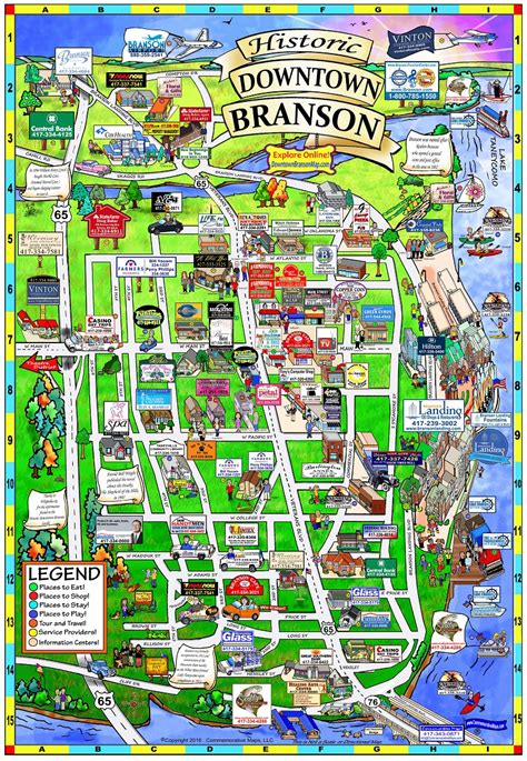 Mapa de casinos em branson mo