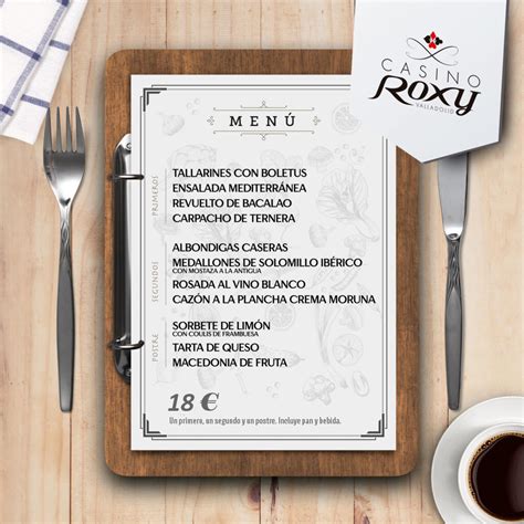 O casino roxy menu