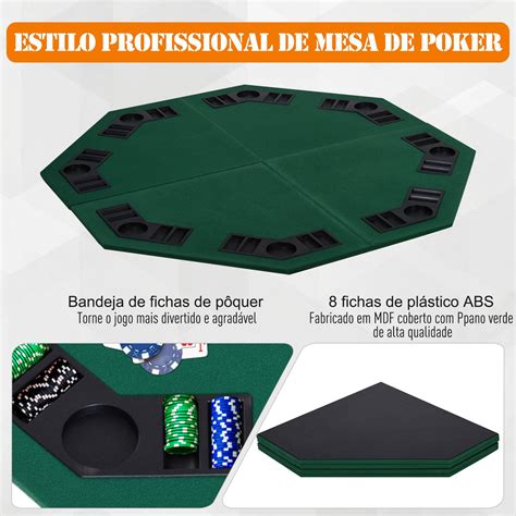 Poker de mesa dobrável topo