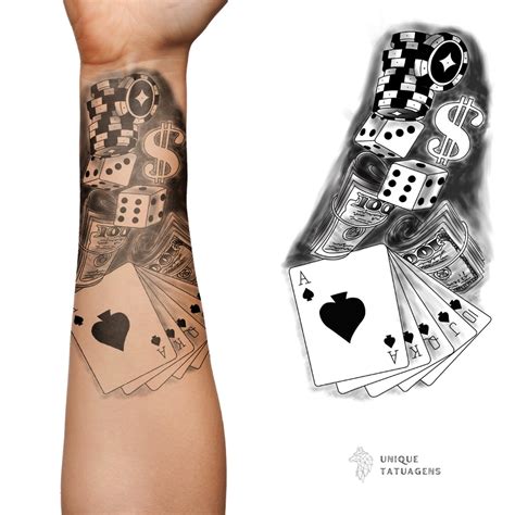 Poker se adequa a tatuagem
