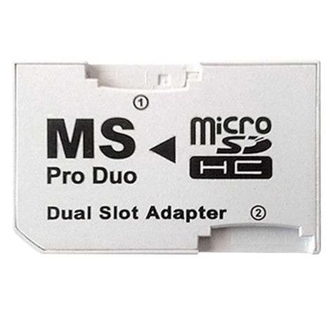 Psp memory stick pro duo adaptador dual slot