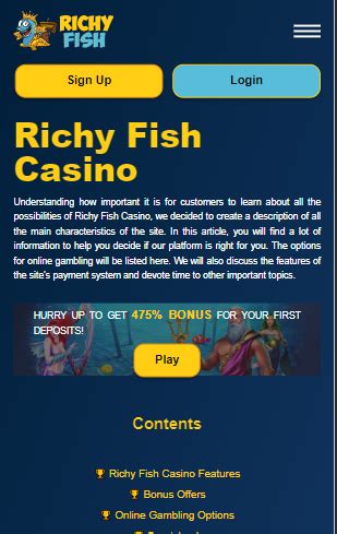Richy fish casino Peru