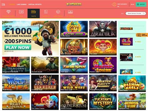 Slotanza casino login