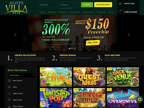 Slots villa casino login