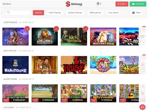 Slotsons casino online