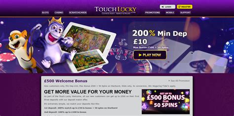 Touch lucky casino codigo promocional