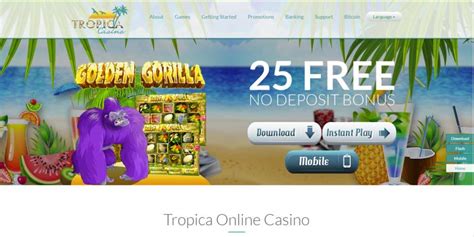 Tropica online casino codigo promocional