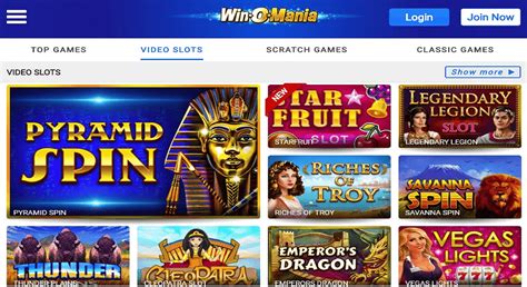 Winomania casino login